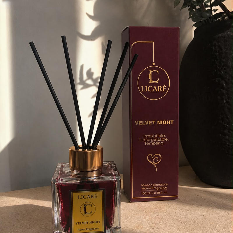 Licare Velvet Night 100 ml bambu çubuklu oda kokusu
