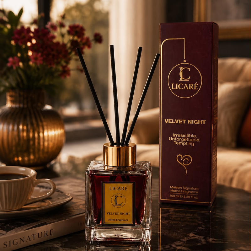 Licare Velvet Night 100 ml bambu çubuklu oda kokusu
