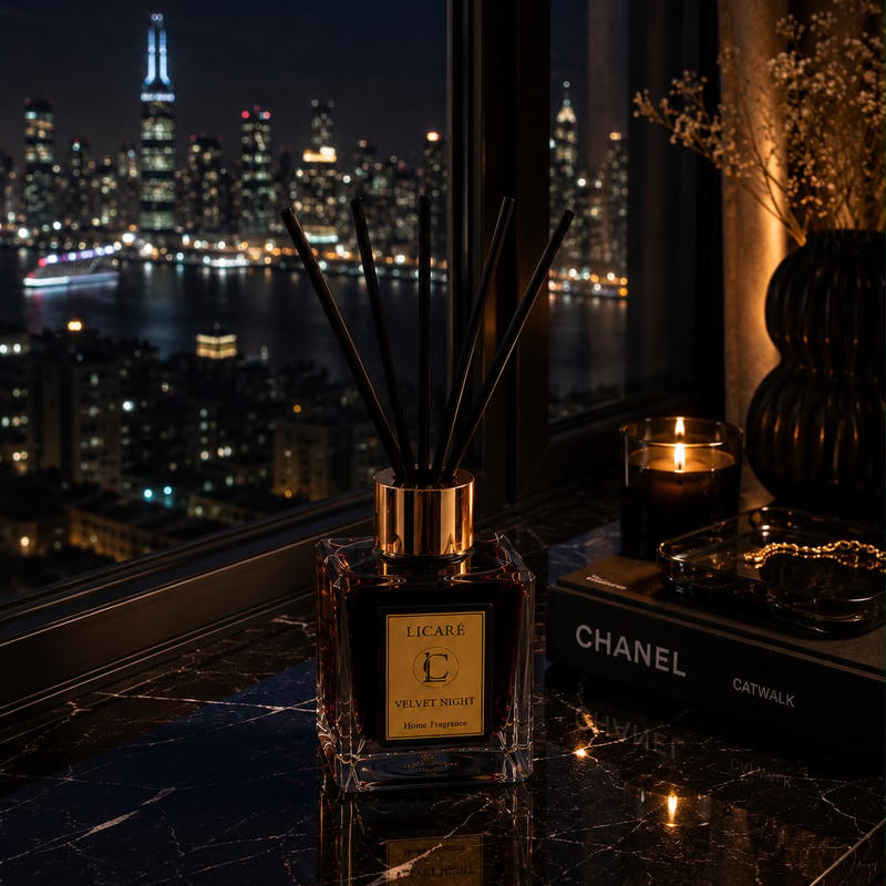 Licare Velvet Night 100 ml bambu çubuklu oda kokusu