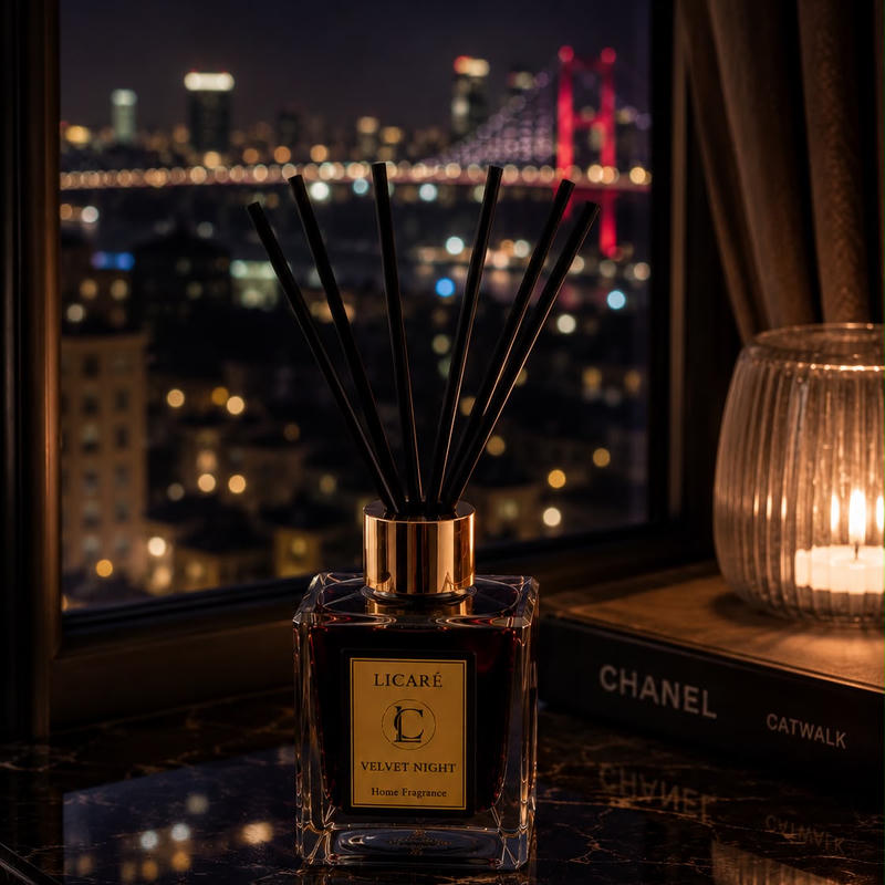 Licare Velvet Night 100 ml bambu çubuklu oda kokusu